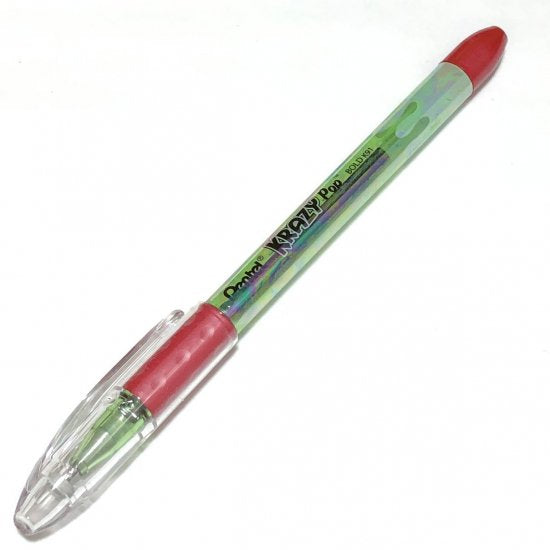 Krazy Pop 本体色 インク色緑 グリップ赤 Sunburst 同型 1.0mm