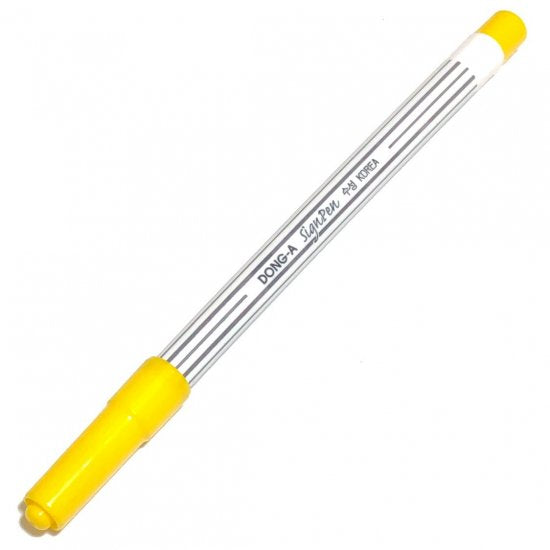 DONG-A sign pen ストライプ 黄色
