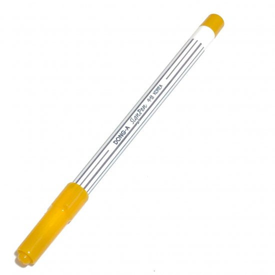 DONG-A sign pen ストライプ 黄土色