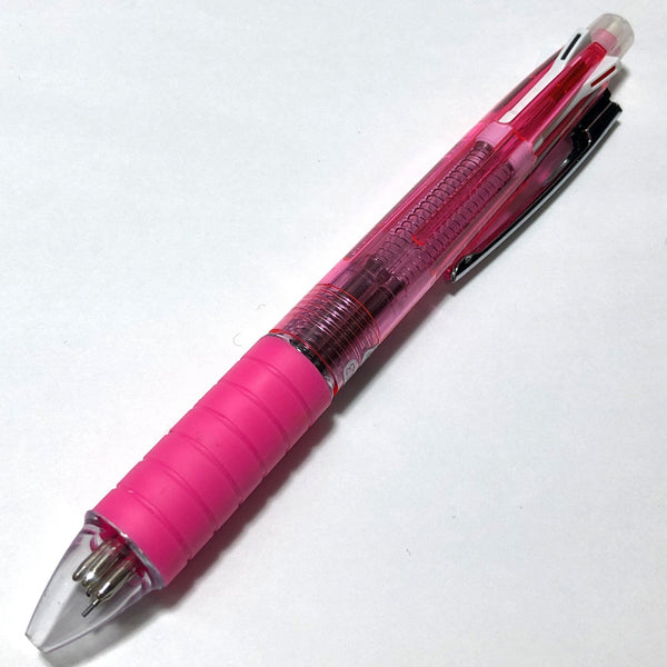 BAZIC 油性ボールペン 4+1 ピンク